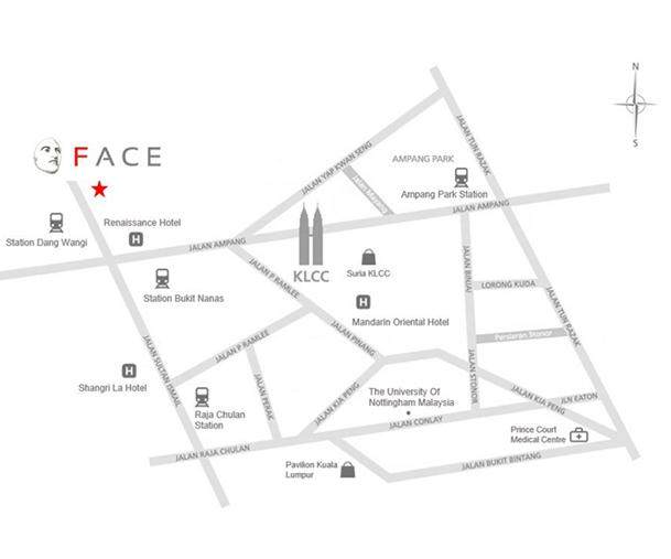 吉隆坡 The FACE II公寓区位图